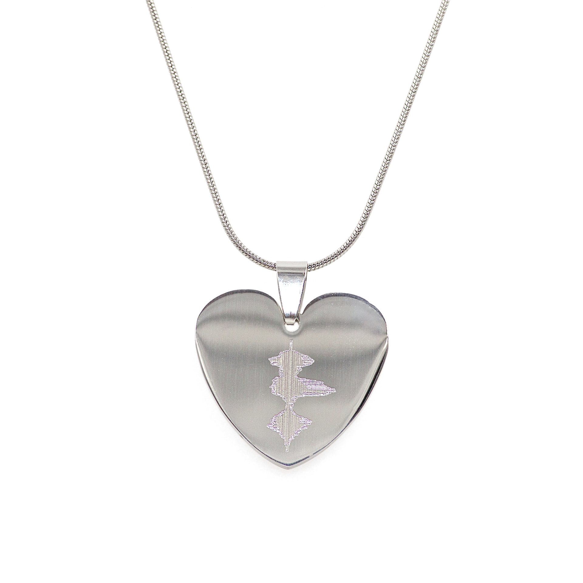 actual heartbeat necklace