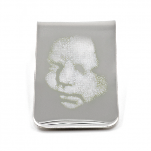 Photo Money Clip Using 3D Ultrasound Image in Stainless Steel
