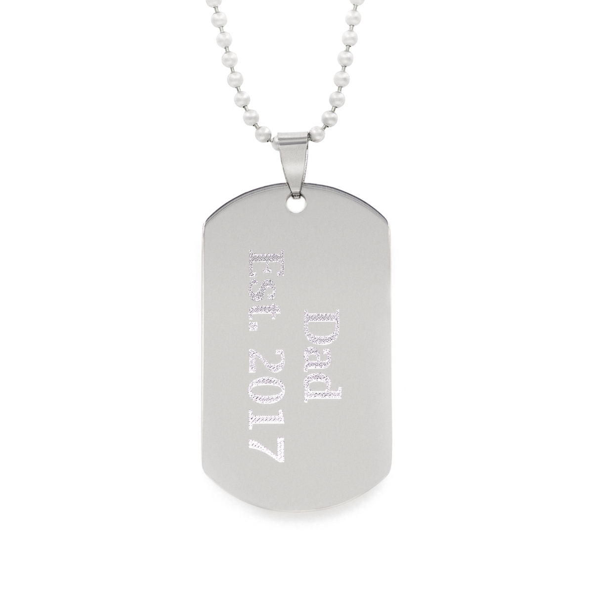 Heartbeat Dog Tag - Perfect Gift of Love for Dad, Husband or Military!